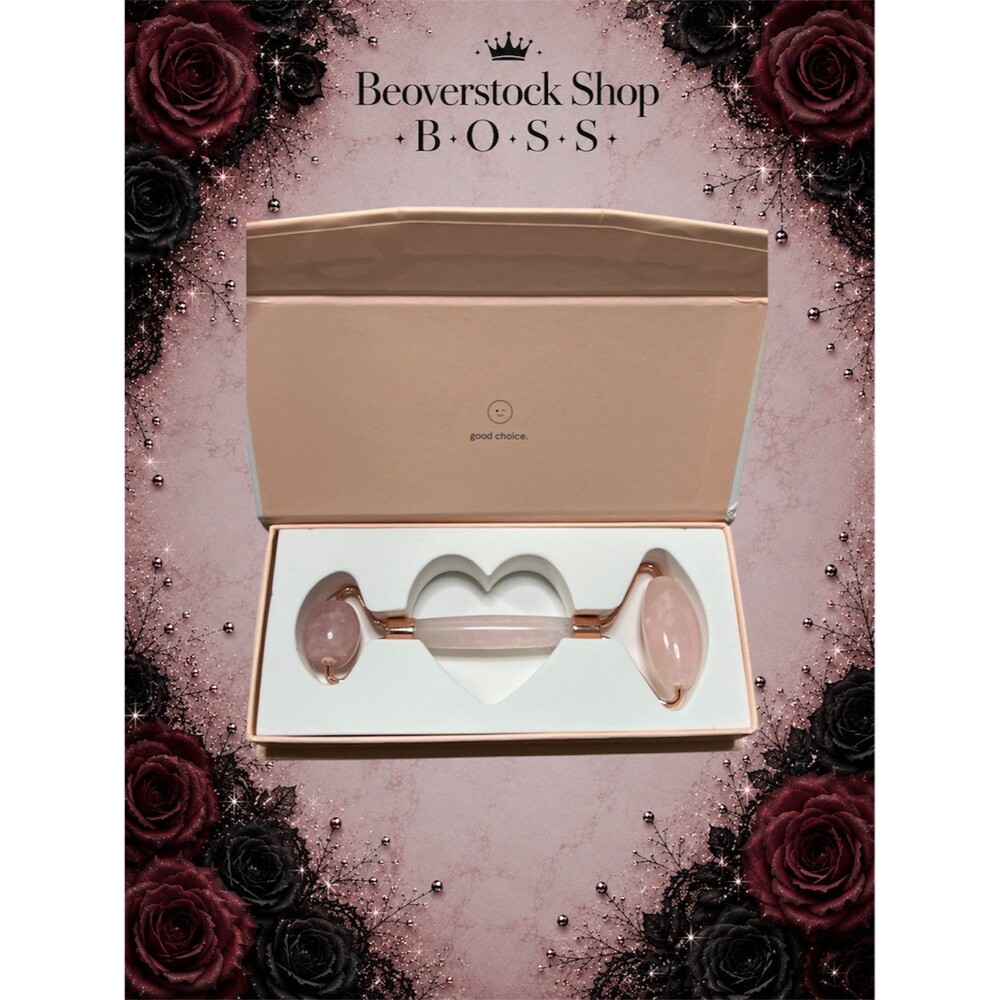 New Grace & Stella Rose Quartz Facial Roller